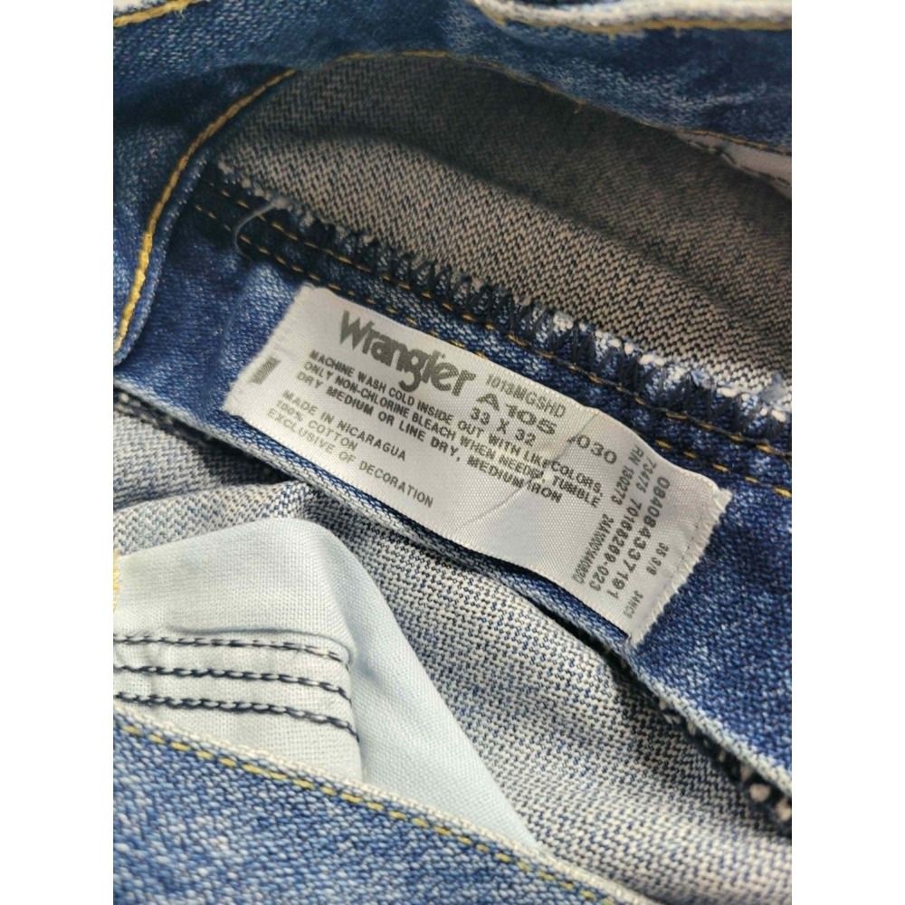 Wrangler George Strait Denim Jeans A105 Men's 33x32 100% Cotton Western Cowboy - Picture 8 of 9